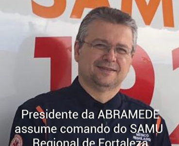 Presidente da ABRAMEDE, Dr. Frederico Arnaud, assume o comando do SAMU Regional de Fortaleza Presidente da ABRAMEDE, Dr. Frederico Arnaud, assume o comando do SAMU Regional de Fortaleza
